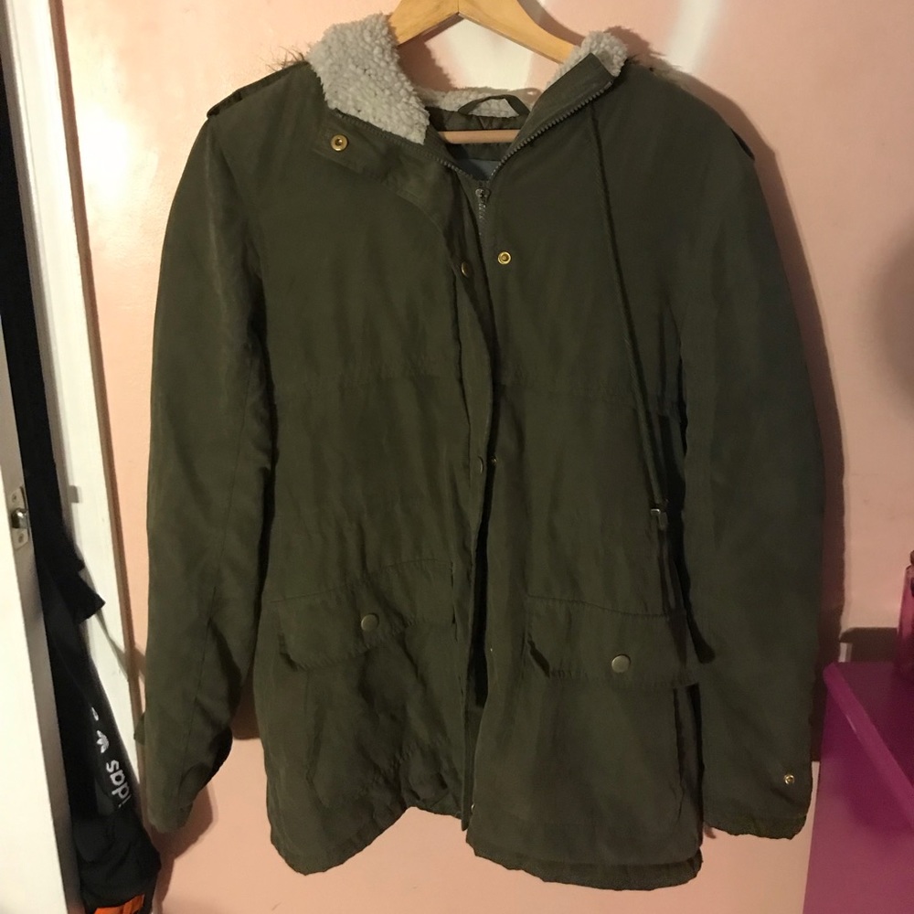 Green coat